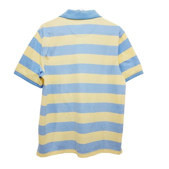 Izod Polo Shirt Mens yellow Stripes Advantage Performance Stretch Sport size M - Picture 11 of 12